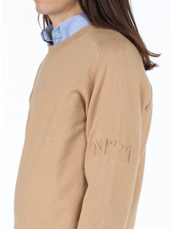 N°21 N°21 Maglione 23in1ma0019004-1233 Marrone Regular Fit