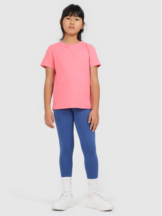 4F 4F T-Shirt BASIC+ Różowy Regular Fit