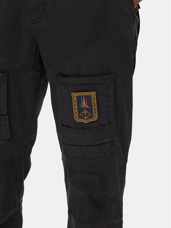 Aeronautica Militare Aeronautica Militare Hlače 252PA1387UCT0149 Crna Regular Fit