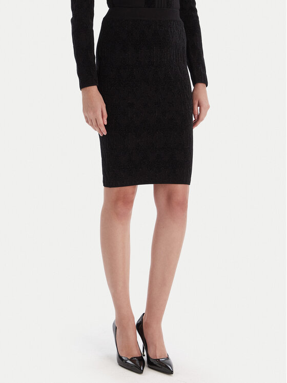 Marciano Guess Marciano Guess Φούστα pencil 5BGD00 5661Z Μαύρο Slim Fit