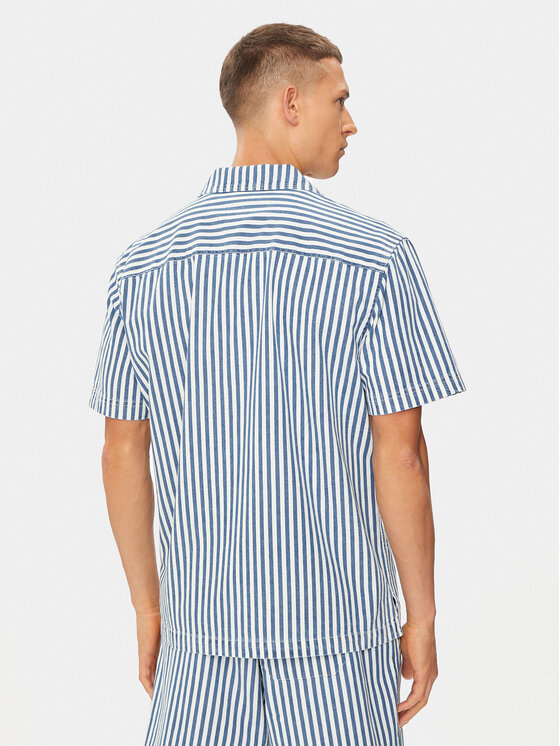 Mustang Mustang Koszula Holiday 1015343 Niebieski Relaxed Fit