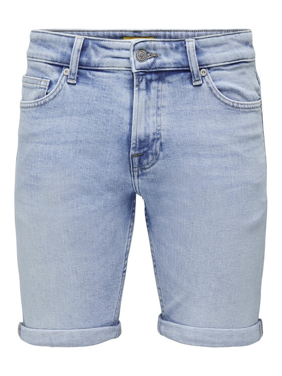 Only & Sons Only & Sons Džínové šortky 22025189 Modrá Regular Fit