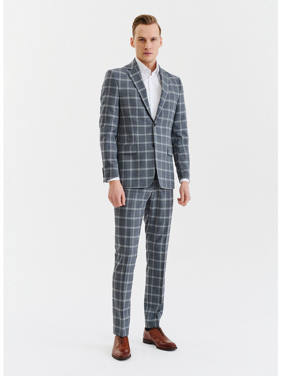 Pako Lorente Pako Lorente Marynarka P23SP-3G-020 Szary Super Slim Fit
