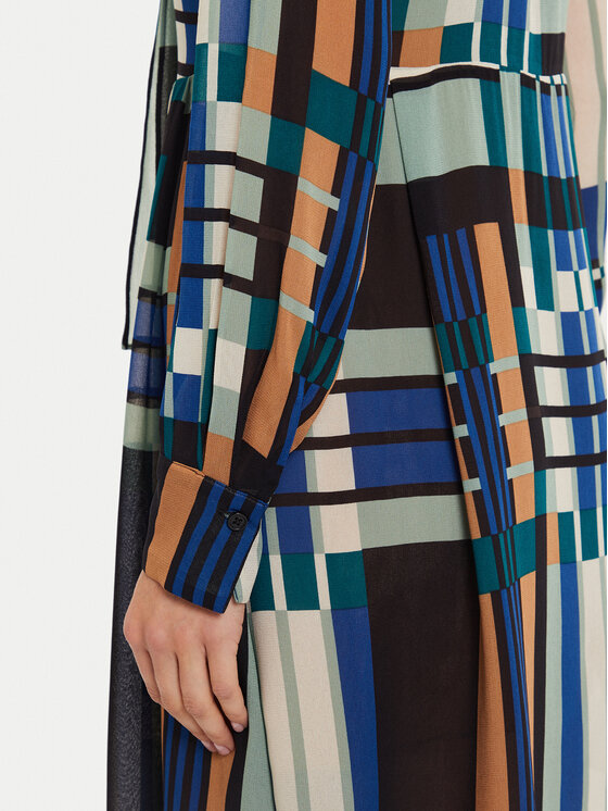 Sisley Sisley Sukienka koszulowa 4YBMLV065 Kolorowy Regular Fit