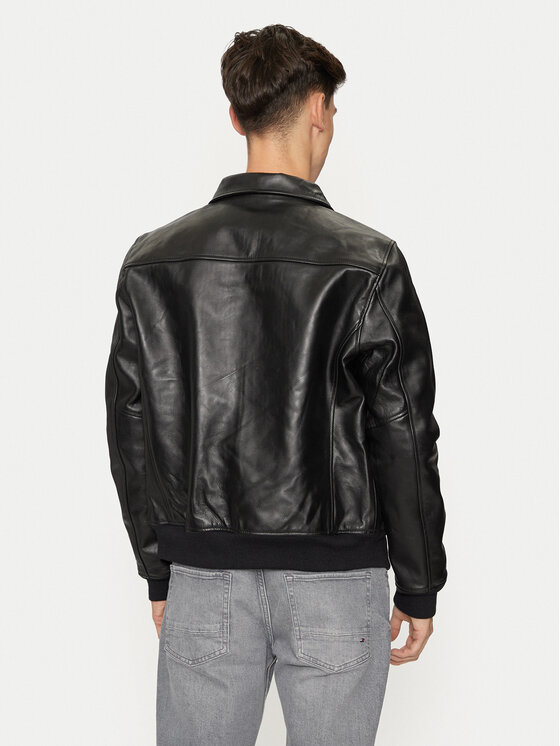 Schott NYC Schott NYC Prijelazna jakna LC5100RIB Crna Regular Fit