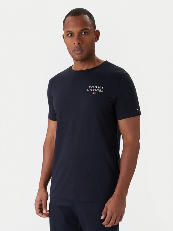 Tommy Hilfiger Tommy Hilfiger T-Shirt UM0UM02916 Granatowy Regular Fit