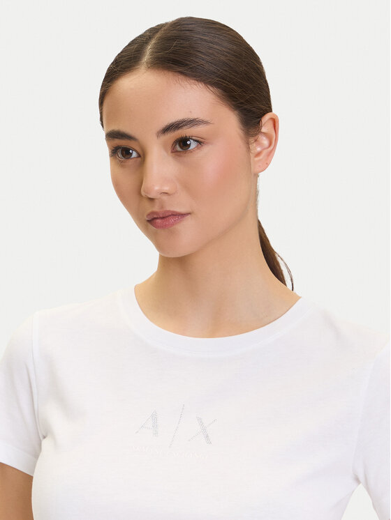 Armani Exchange Armani Exchange Majica XW001459 AF10356 U0002 Bela Regular Fit