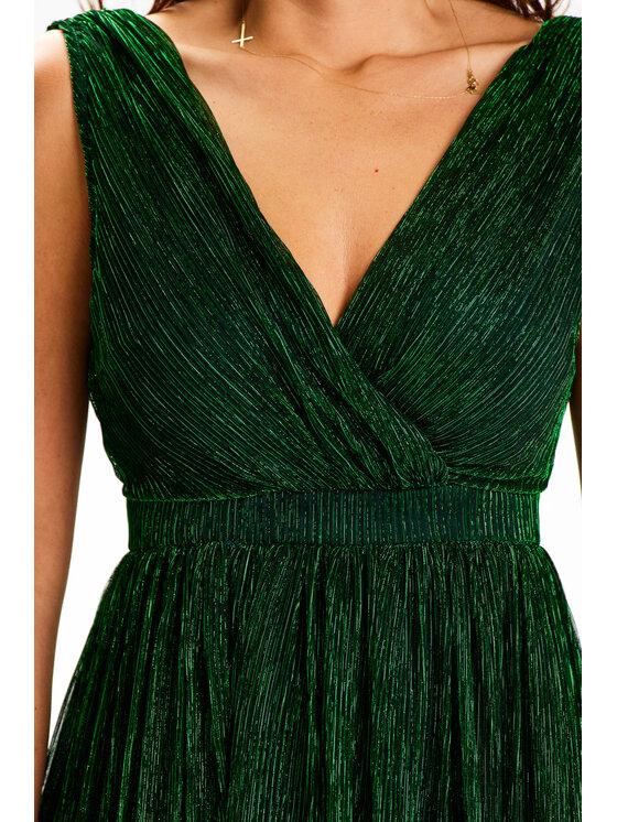 Awama Awama Abito da sera A625 Verde Basic Fit