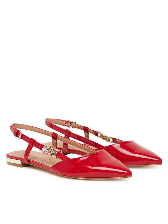 Guess Guess Baleriny FLTFR2 PAF05 Czerwony