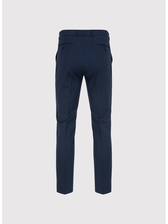 Pako Lorente Pako Lorente Spodnie garniturowe P25SP-6G-018 Granatowy Super Slim Fit