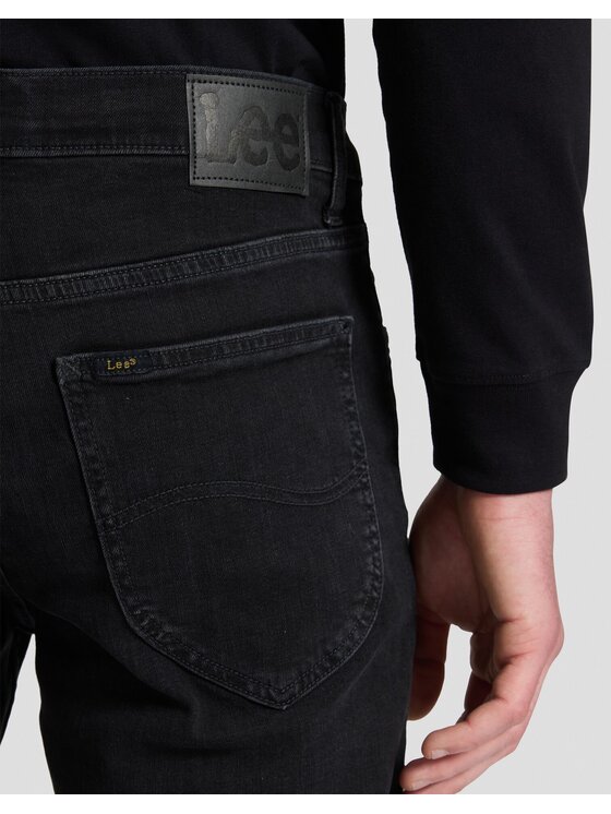 Lee Lee Jeansy LUKE Czarny Slim Fit