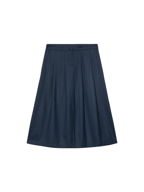 Oltre Oltre Spódnica midi 1012R001568N0Z4 Niebieski A-Line Fit
