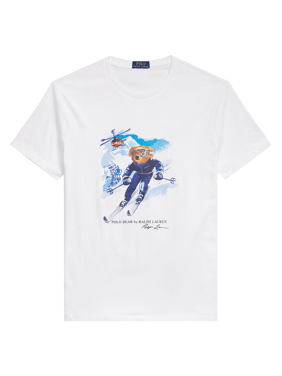 Polo Ralph Lauren Polo Ralph Lauren T-Shirt 710P07343001 Biały Regular Fit