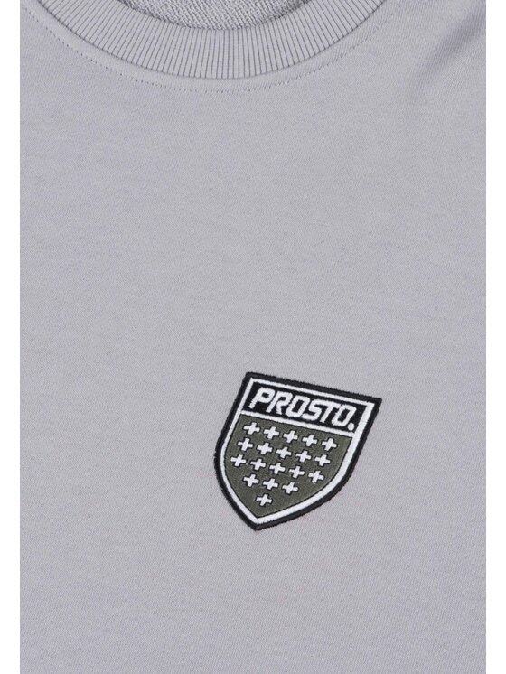 PROSTO. PROSTO. Bluza Shield Szary Oversize