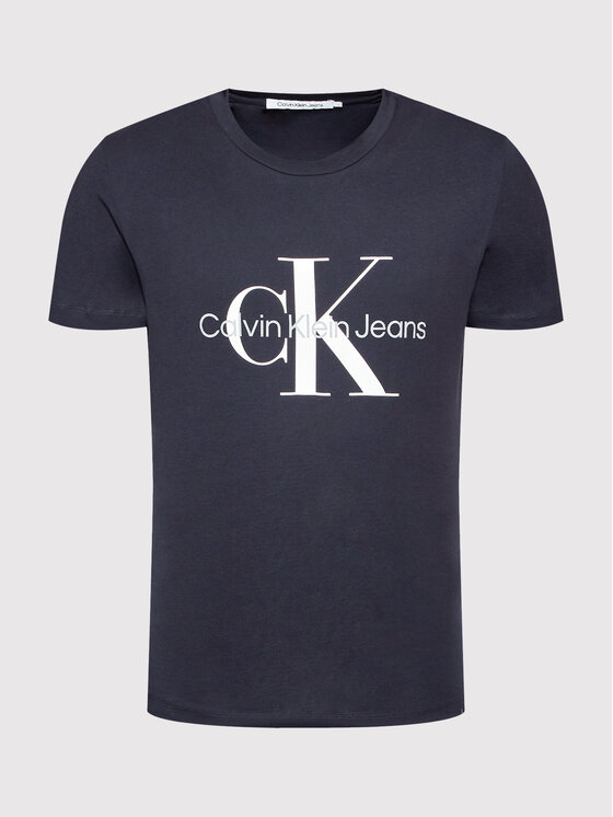 Calvin Klein Jeans Calvin Klein Jeans Majica J30J320935 Mornarsko modra Slim Fit