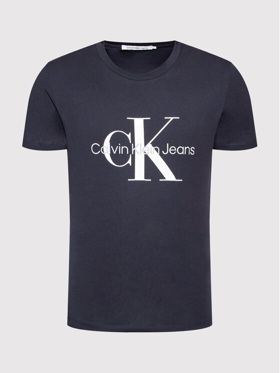 Calvin Klein Jeans Calvin Klein Jeans T-Shirt J30J320935 Granatowy Slim Fit