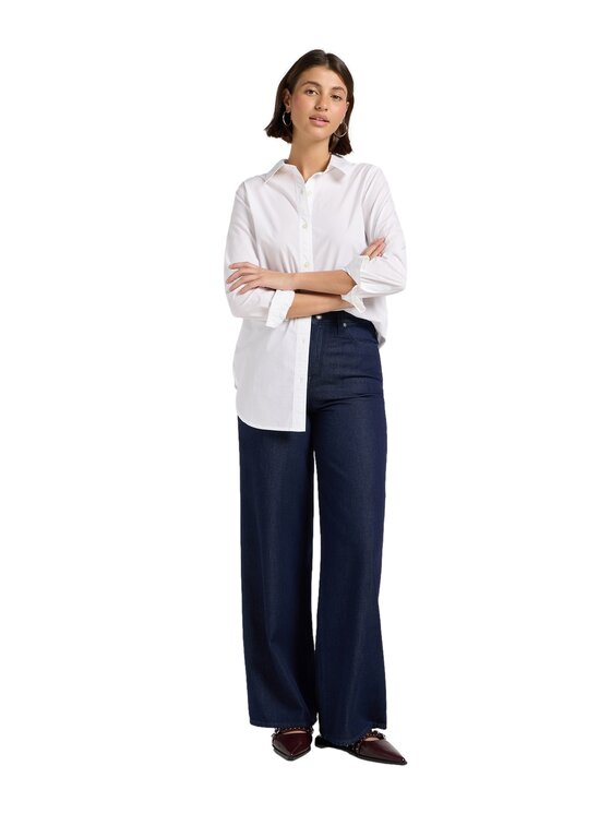 Lee Lee Jeansy 112370894 Granatowy Relaxed Fit