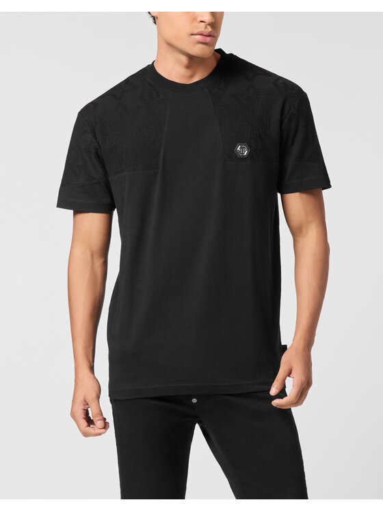 PHILIPP PLEIN PHILIPP PLEIN T-Shirt 26195 Czarny Regular Fit