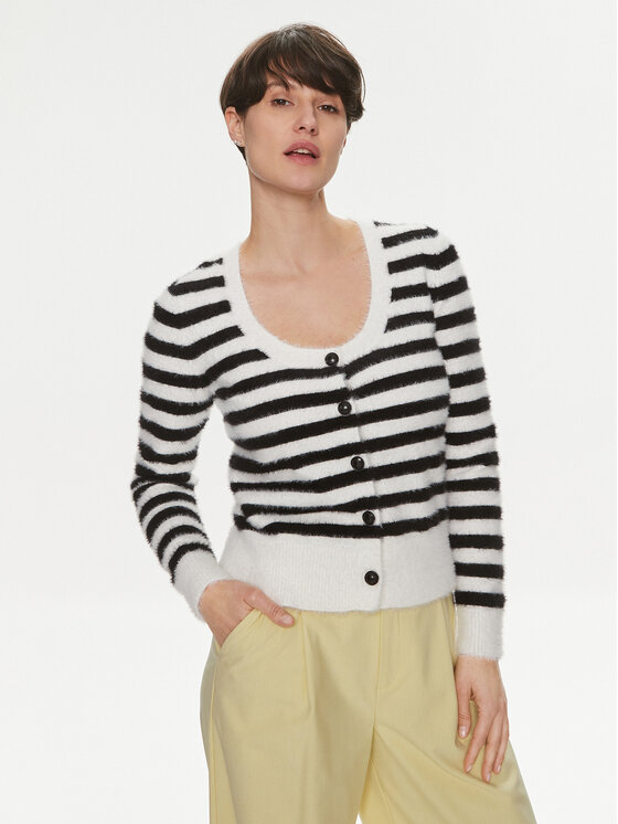 Morgan Morgan Strickjacke 241-MANIS Weiß Regular Fit