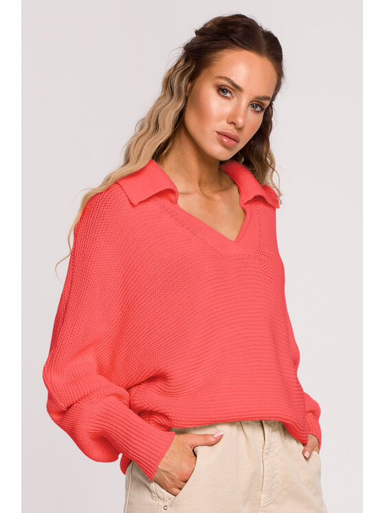 Made of Emotion Made of Emotion Sweter M687 Pomarańczowy