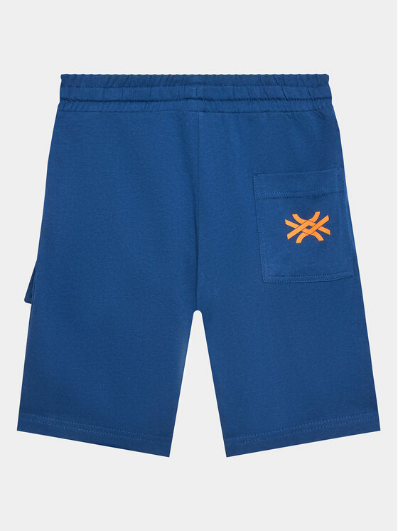 United Colors Of Benetton United Colors Of Benetton Szorty materiałowe 3BL0C901U Niebieski Regular Fit