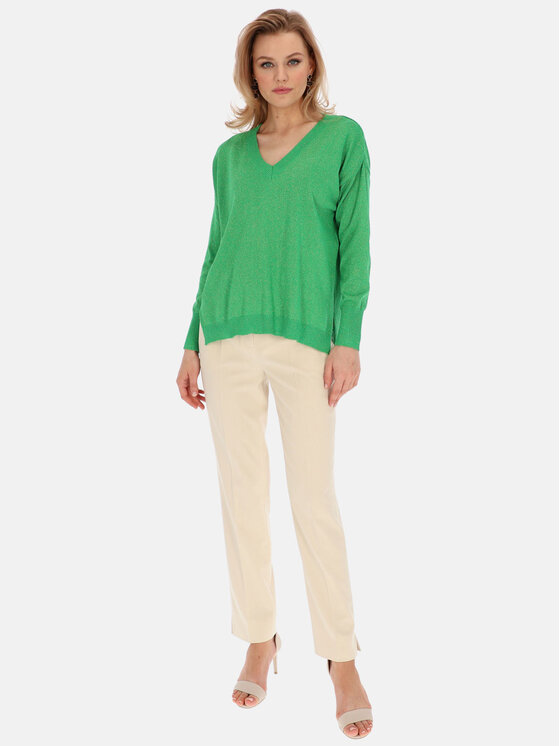 L’AF L’AF Sweter Bela Zielony Relaxed Fit