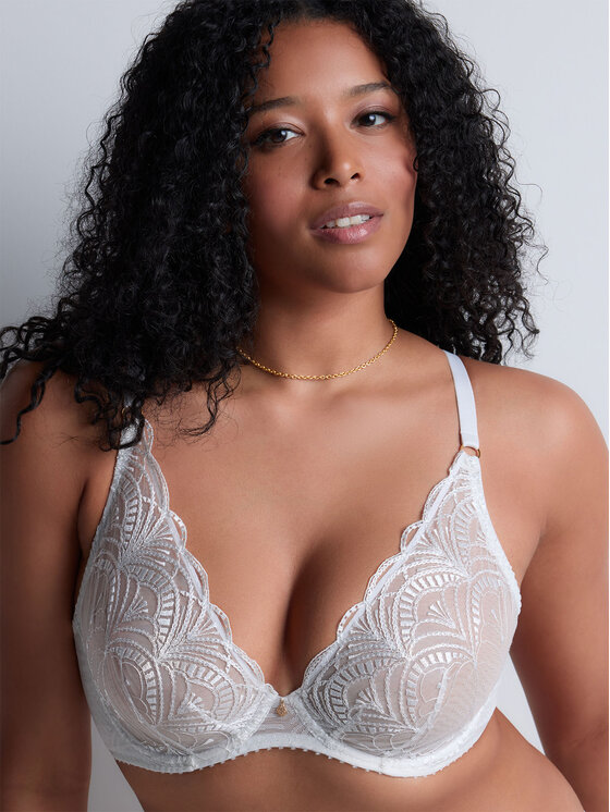 Aubade Aubade Podprsenka Bralette 2BF12 Biela