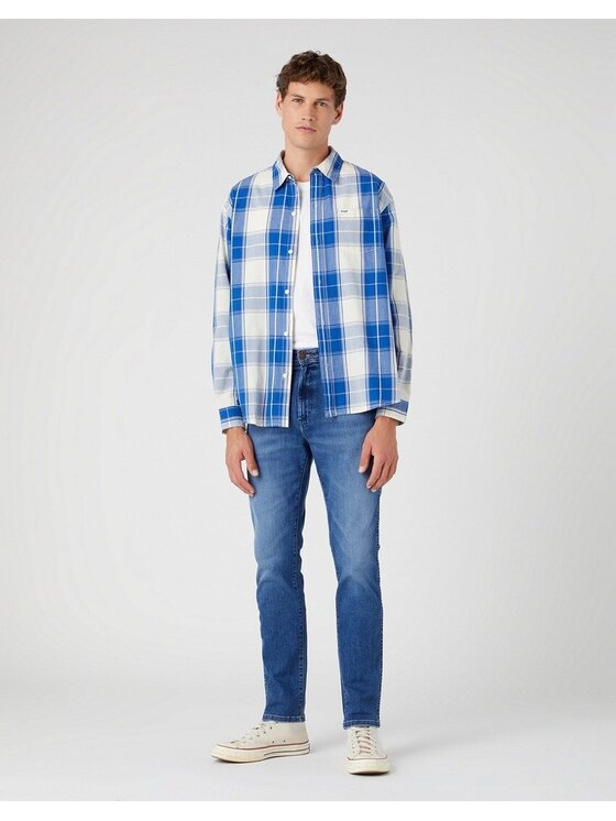 Wrangler Wrangler Camicia 1 PKT SHIRT Blu Loose Fit