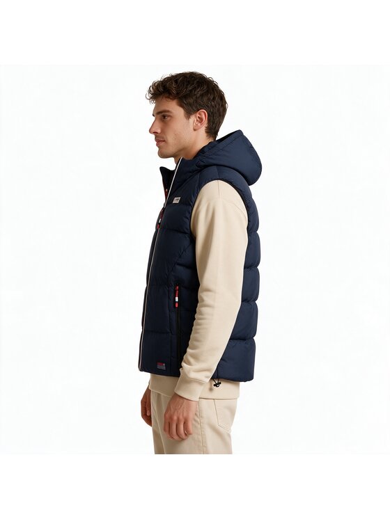Geographical Norway Geographical Norway Kamizelka WZ6240H/GN-NAVY Granatowy Reglan Fit