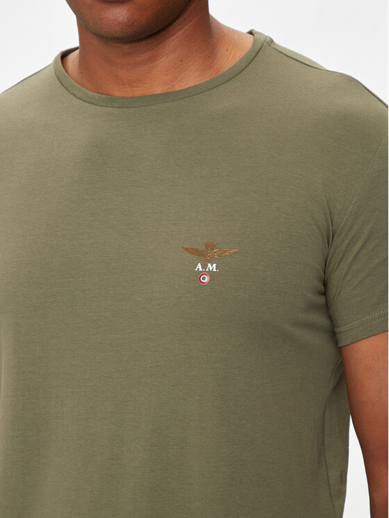 Aeronautica Militare Aeronautica Militare T-shirt AM1UTI001 Cachi Regular Fit