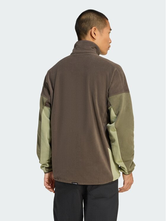adidas adidas Felpa di pile Terrex Multi Climawarm KA6952 Marrone Regular Fit