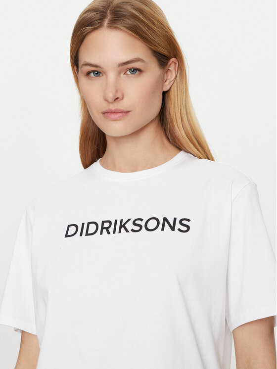 Didriksons Didriksons Marškinėliai Harald 505551 Balta Regular Fit
