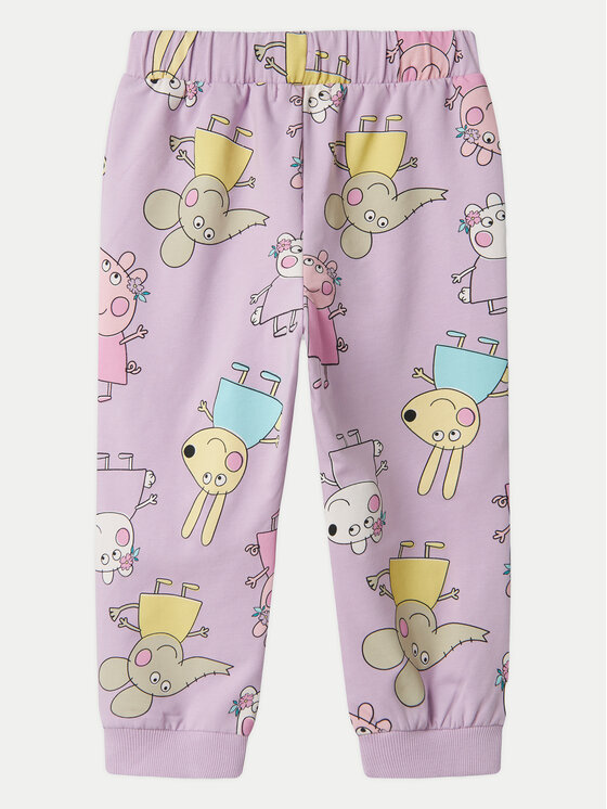 NAME IT NAME IT Spodnie dresowe Fira Peppa 13240633 Fioletowy Regular Fit