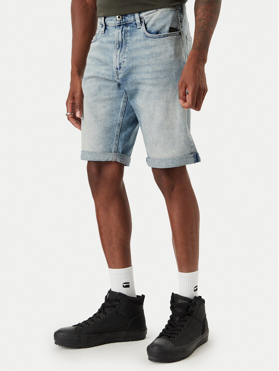 G-Star Raw G-Star Raw Τζιν σορτσάκια Mosa D24430-E205 Μπλε Straight Fit