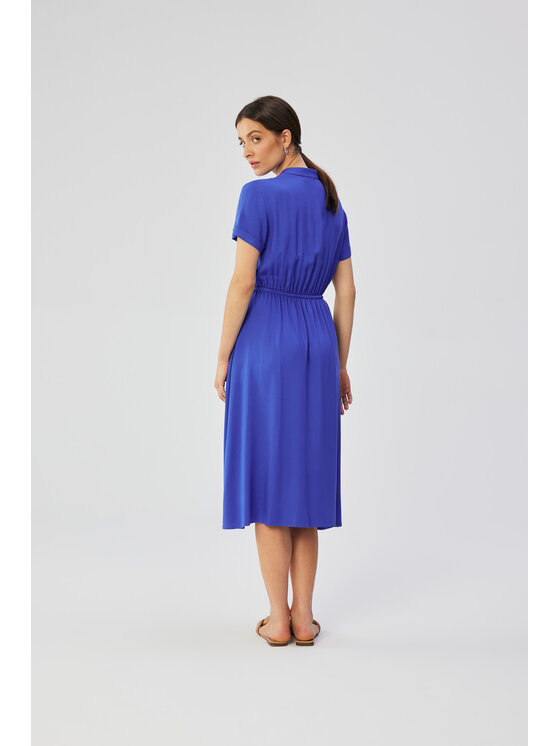 Stylove Stylove Večerní šaty S366 Modrá Comfortable Fit