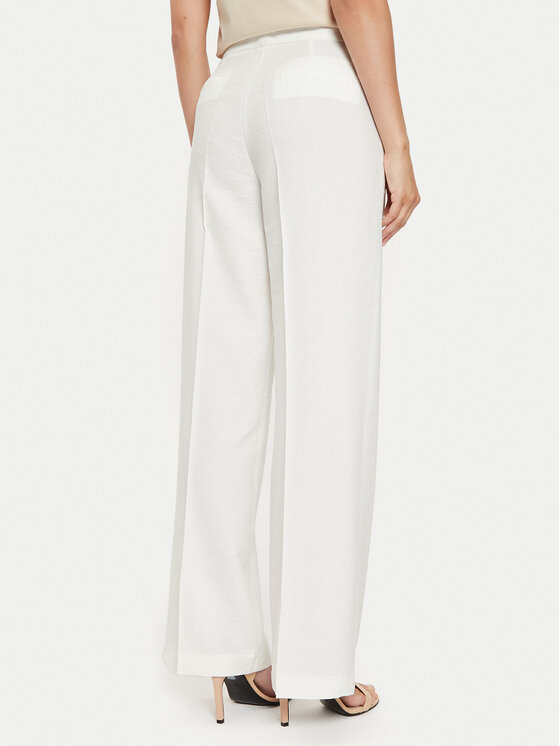 ViCOLO ViCOLO Bavlnené nohavice TB0049 Écru Regular Fit