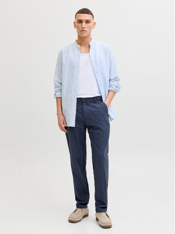 Jack & Jones Jack & Jones Chinosy Stace 12248604 Granatowy Tapered Fit