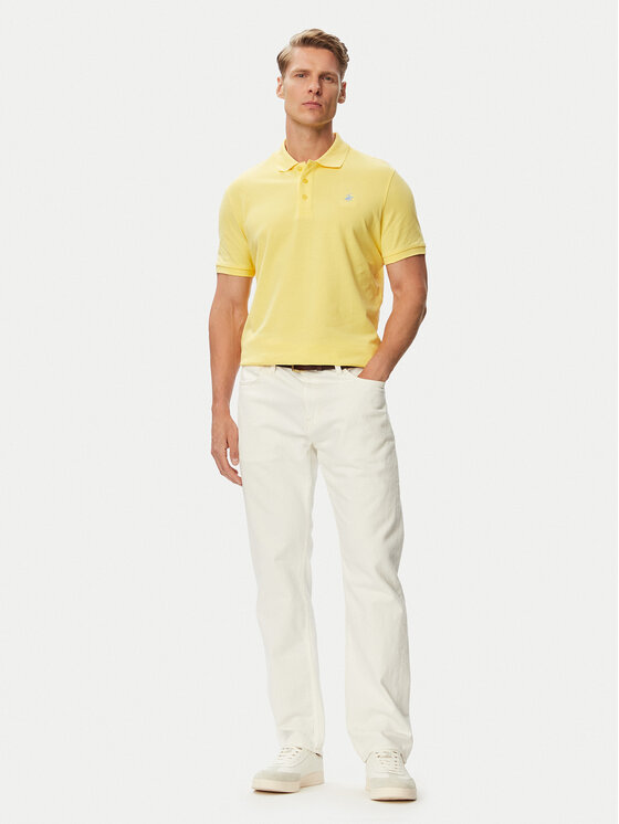 Beverly Hills Polo Club Beverly Hills Polo Club Tricou polo P-SS26M-P42560_BBU Galben Regular Fit
