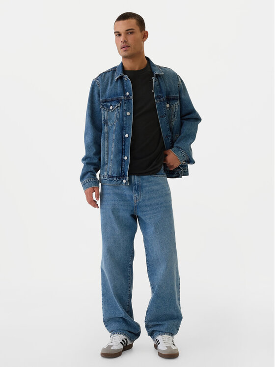 Gap Gap Tričko 502022-02 Čierna Regular Fit