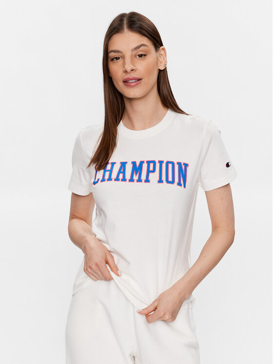 Champion T-krekls 116084 Balts Regular Fit