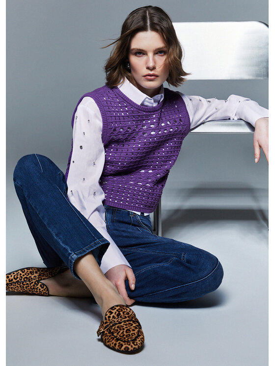 Liu Jo Liu Jo Maglione WA6326MA79R83522 Viola Regular Fit