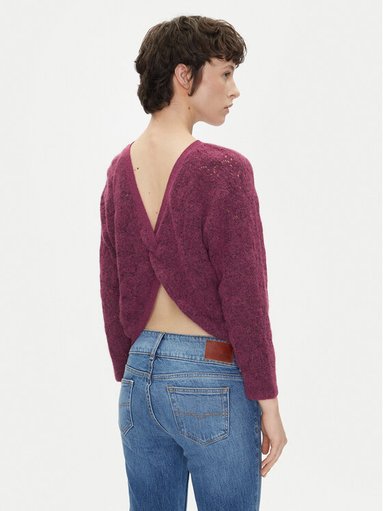 Pepe Jeans Pepe Jeans Pulover Nova PL702239 Roza Regular Fit