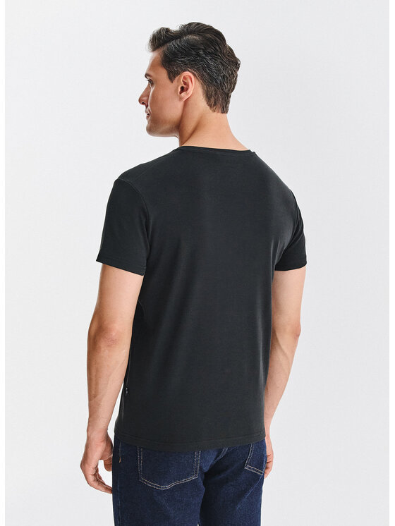 Pako Lorente Pako Lorente T-Shirt P000B-TT-005 Czarny Regular Fit