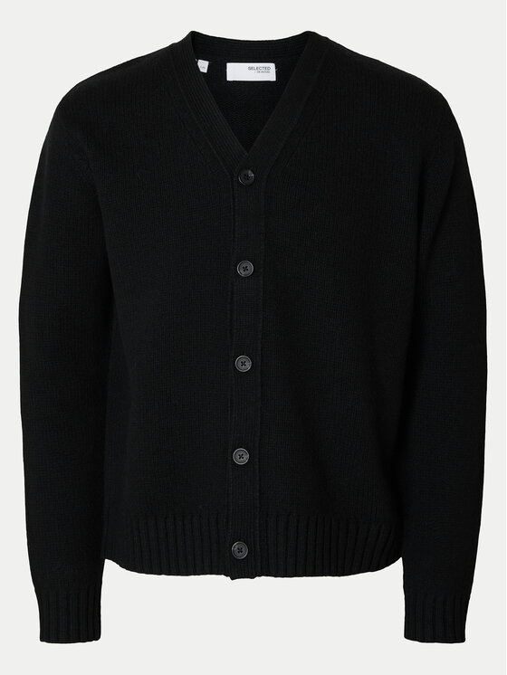Selected Homme Selected Homme Pletena jopica Cody 16095620 Črna Relaxed Fit