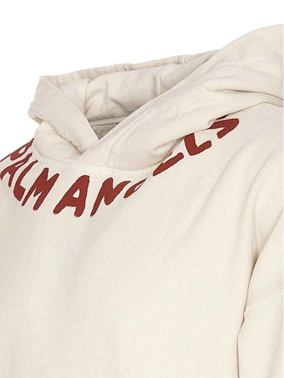 Palm Angels Palm Angels Felpa PMBB058S24FLE002 Bianco Regular Fit