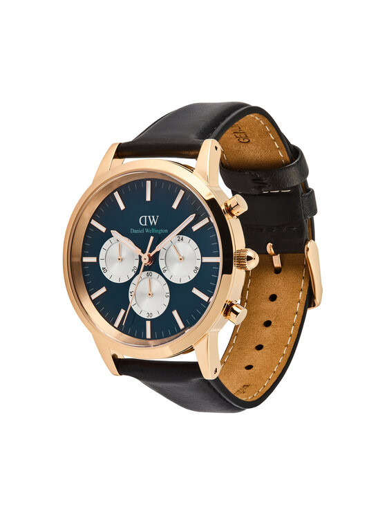 Daniel Wellington Daniel Wellington Zegarek Iconic Chronograph St Mawes Arctic Panda DW00100877 Czarny