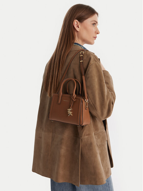 美 MICHAEL Michael Kors geantă de piele LAILA culoarea maro