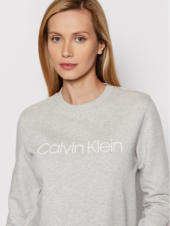 Calvin Klein Calvin Klein Majica dugih rukava Ls Core Logo K20K202157 Siva Regular Fit