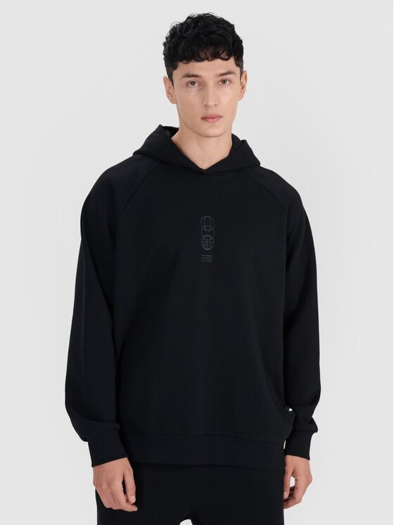 4F 4F Felpa 4FRSS25TSWSM2111-20S Nero Regular Fit