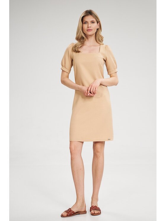 FIGL FIGL Šaty M704 Béžová Regular Fit